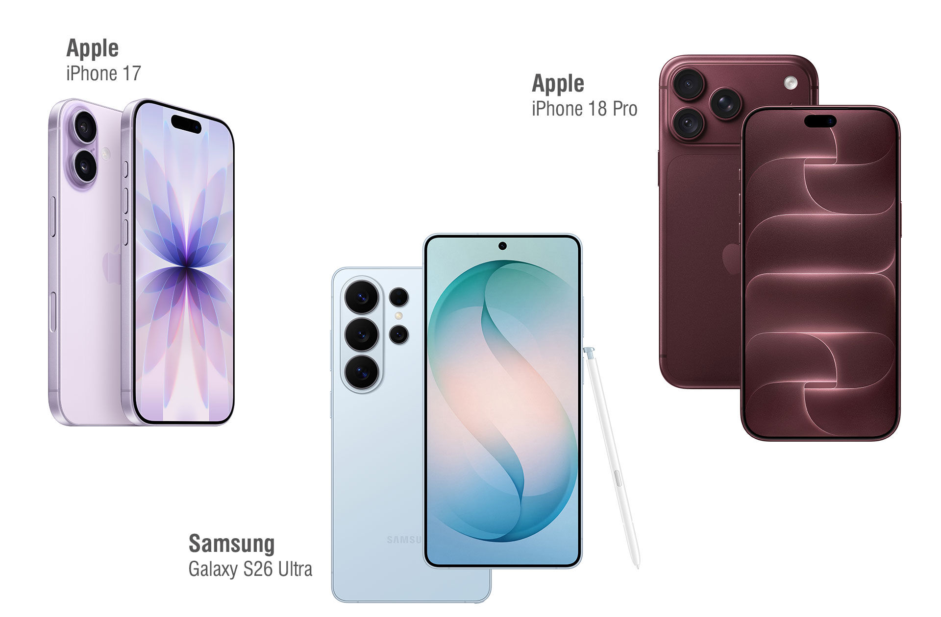 selection of easyMobile phones