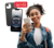 Student using a phone in support of the back to school iPhone and OtterBox sale