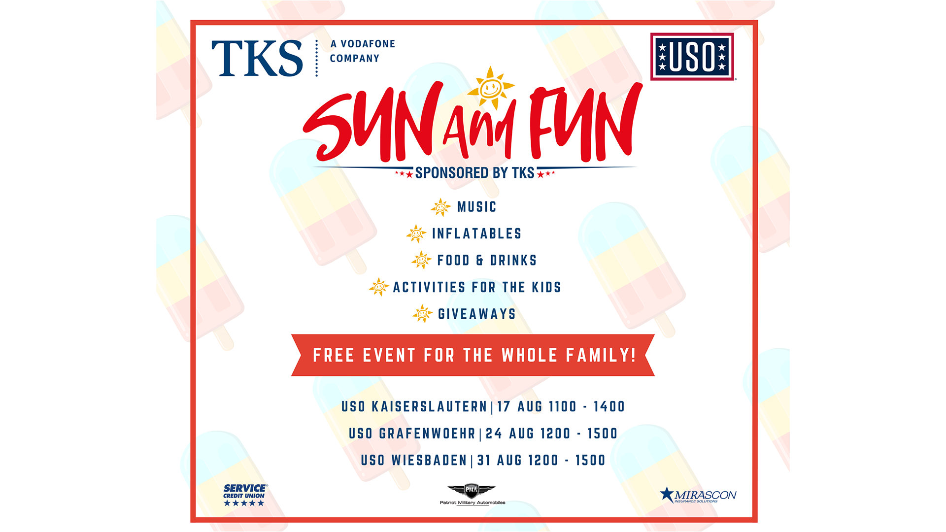 USO Sun and Fun Day 2024 announcement banner