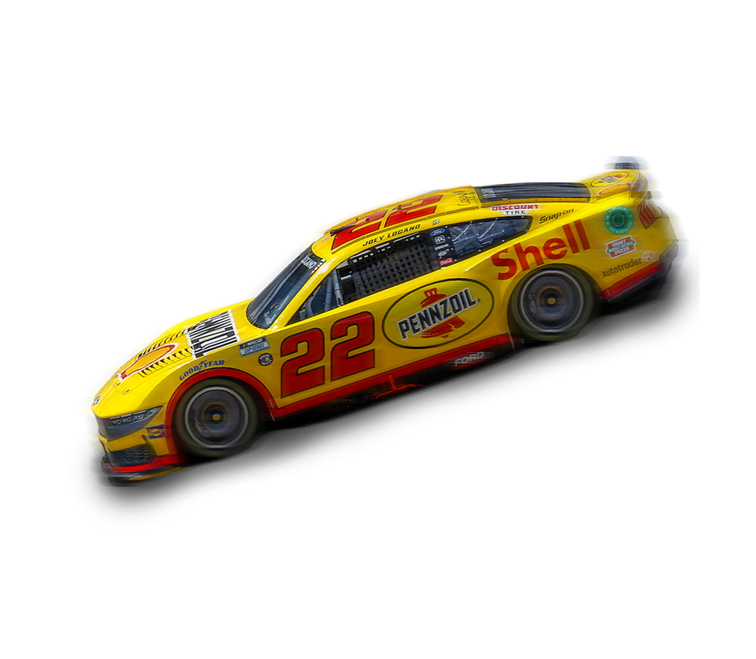 Joey Logano NASCAR race car